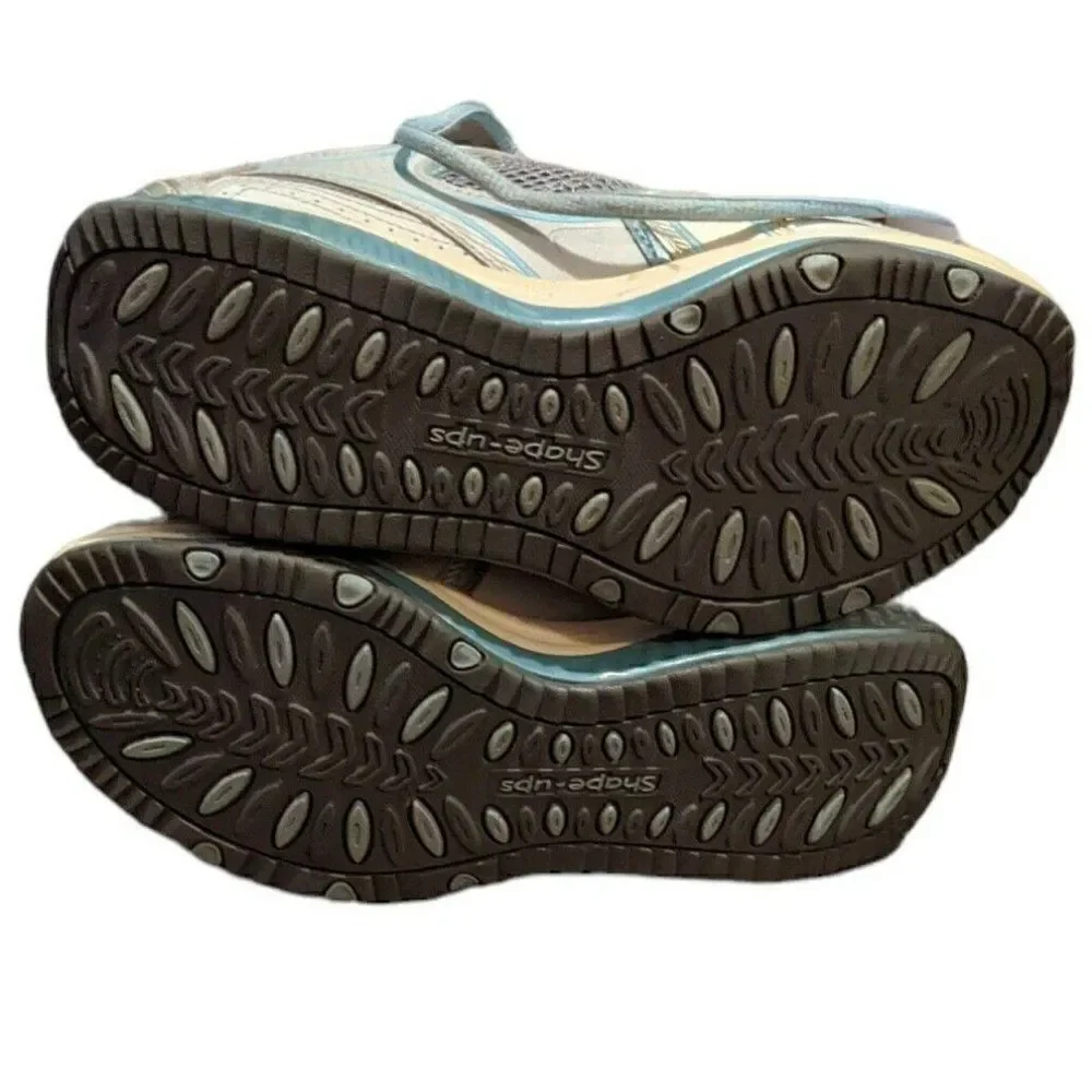 Skechers Shape Ups Accelerators Sneakers Silver / Black 12320 Walking Toning 7‎